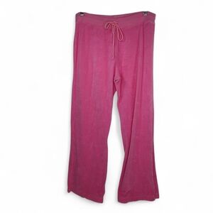 LILLY PULITZER Pink French Terry Pull On Sweat Yoga Pants Sz M White Label